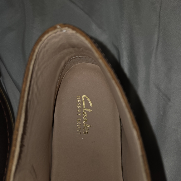 Clarks NWT Brown Leather Ankle Boots - Picture 3 of 5